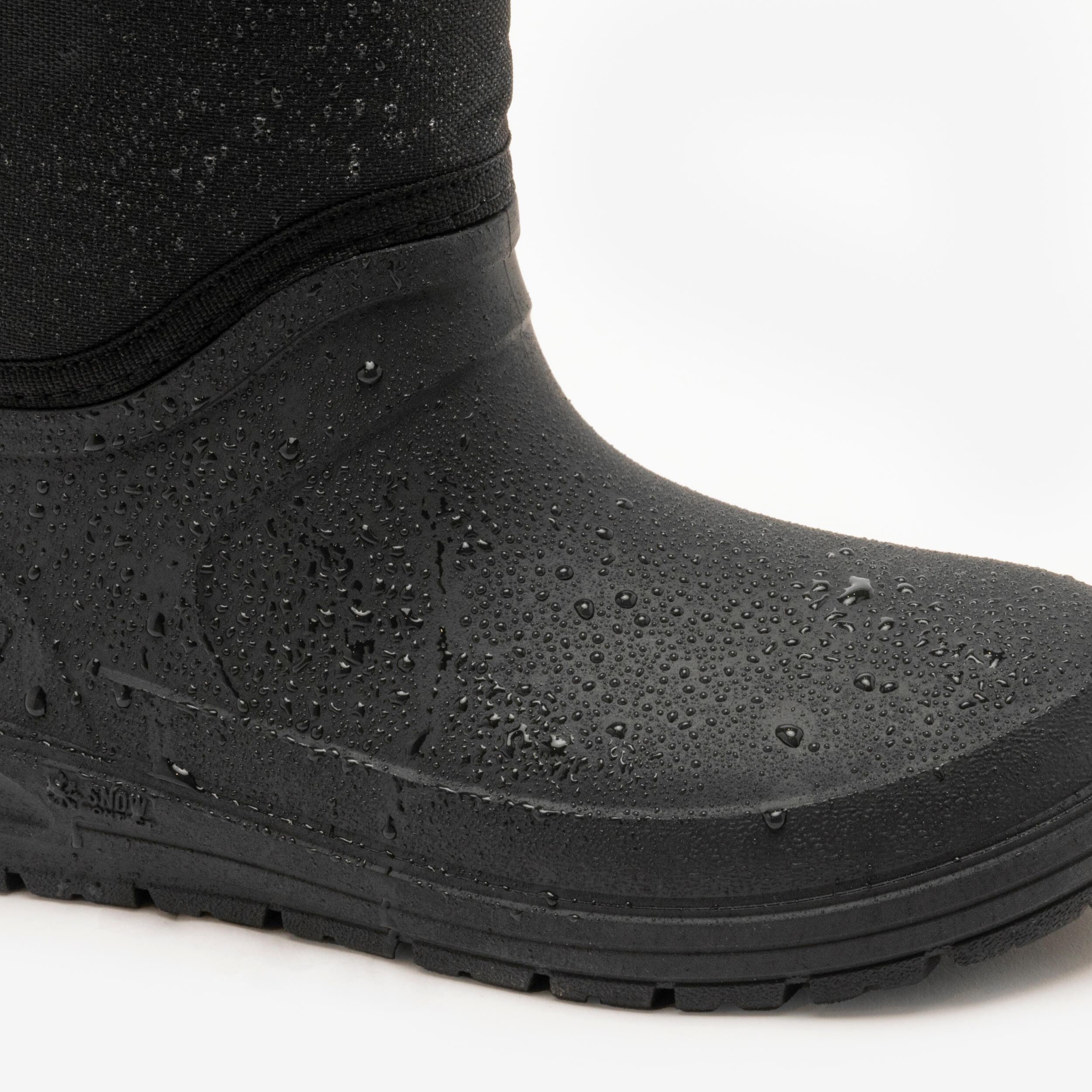 Warme Kinder-Schneestiefel 24 bis 38, SH100 Warm schwarz 3/8
