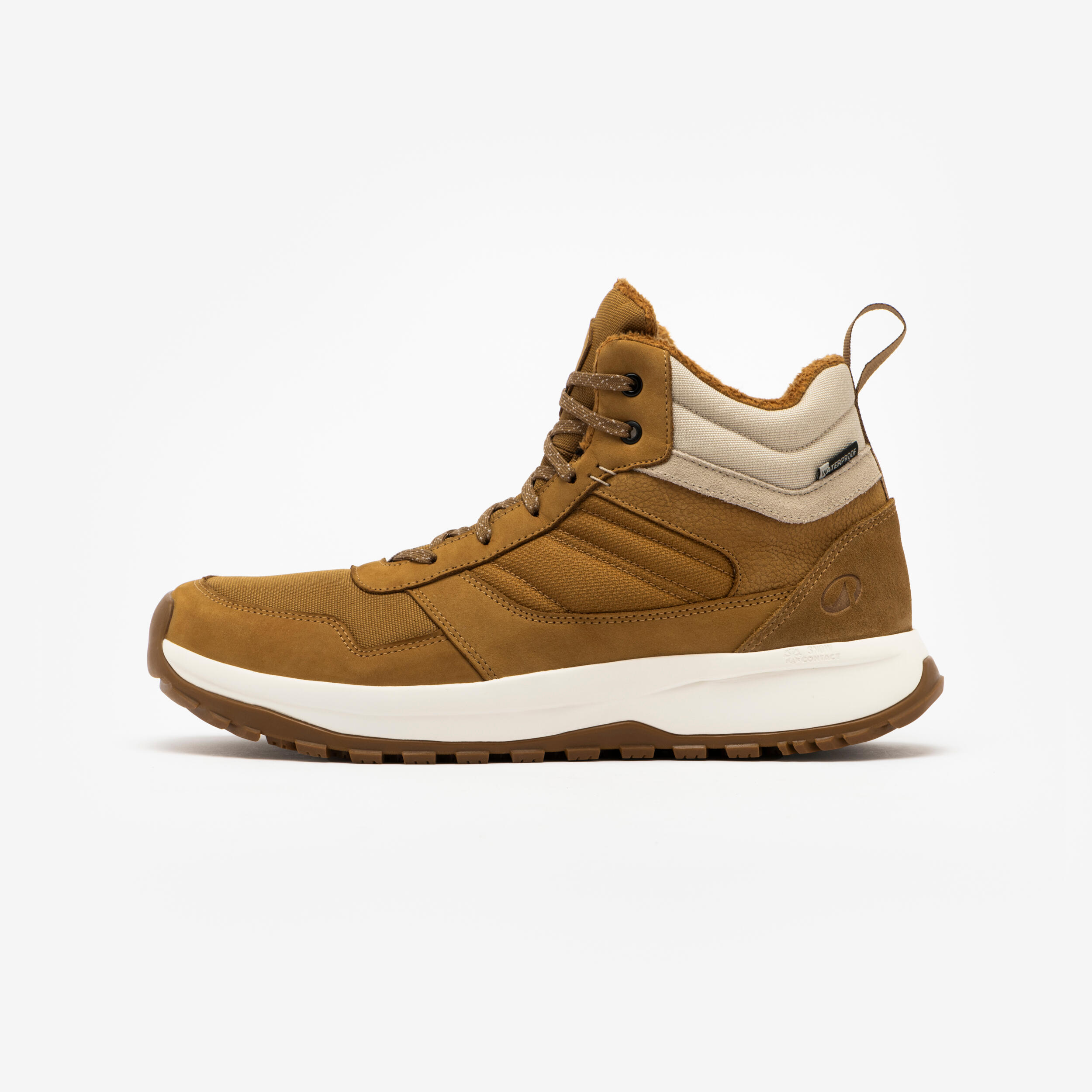 Chaussures de randonnée chaudes en cuir homme, NH 500 Mid - QUECHUA