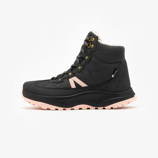 Women Hiking Snow Shoes - Mid Ankle Waterproof Quilted NH500 Dark Grey
