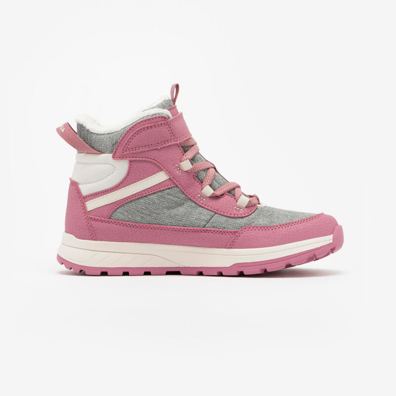 Çocuk Cırt Cırtlı Outdoor Kar Botu - Su Geçirmez - Pembe - NH500