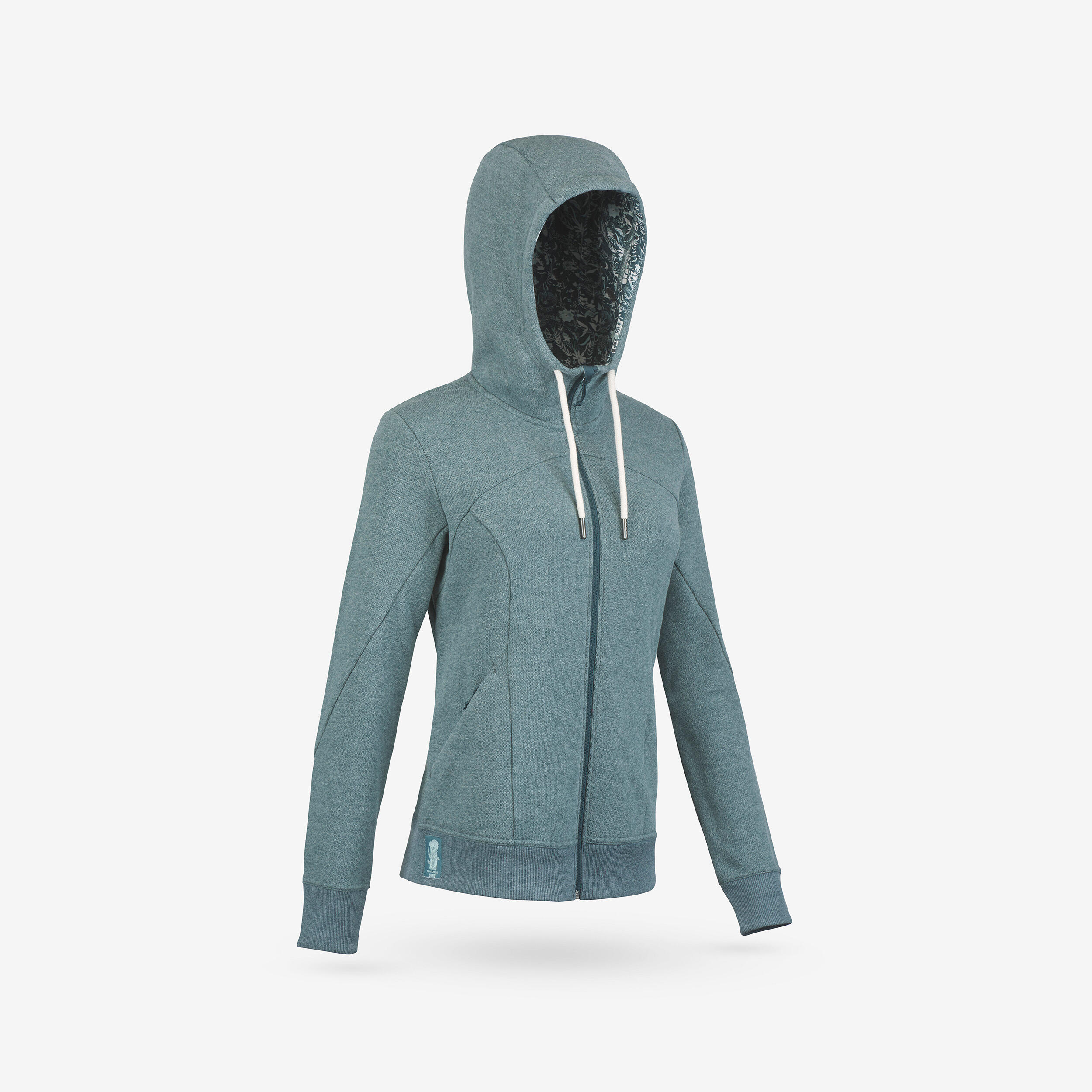 Sudadera de montaña y trekking con capucha Mujer Quechua NH500 7/8