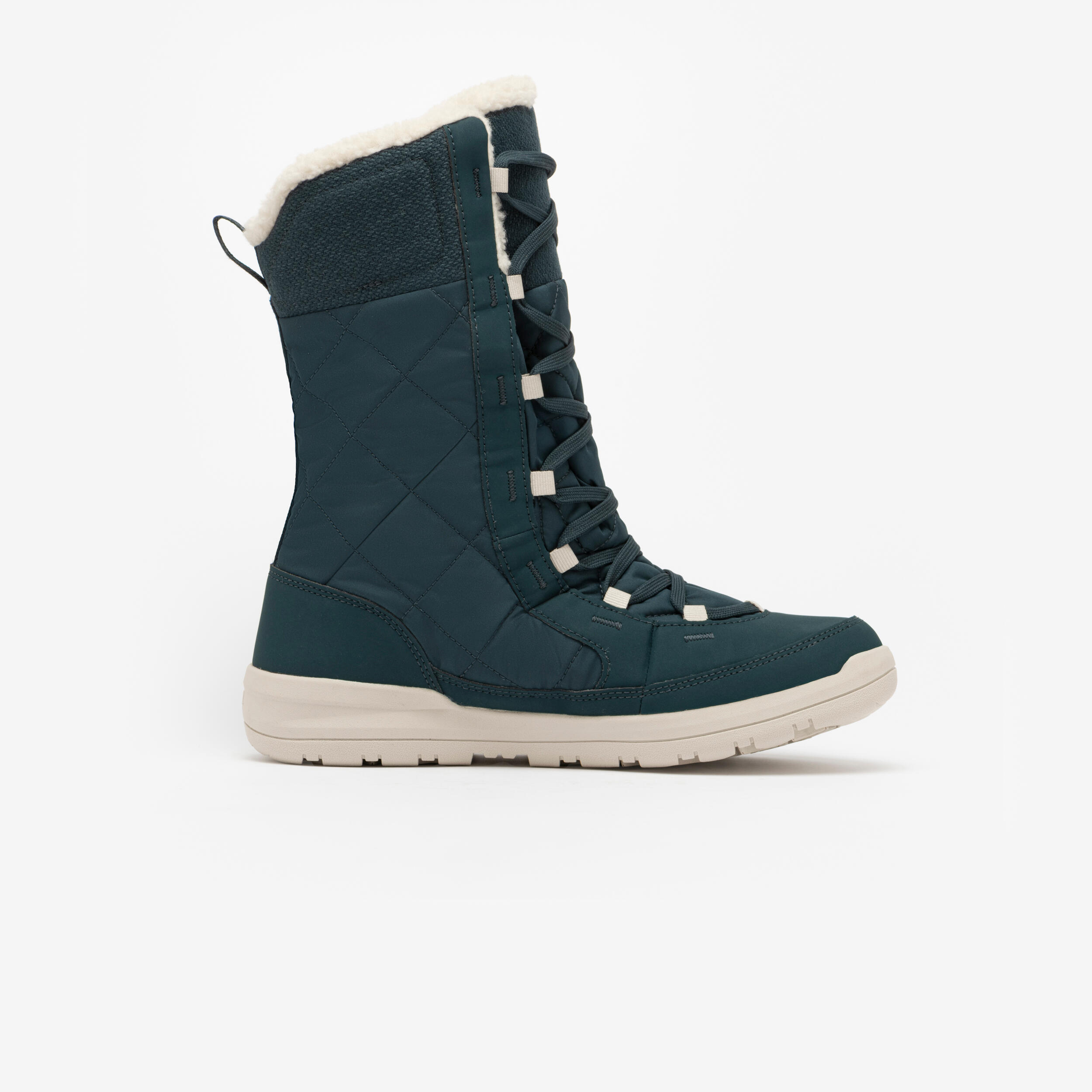 Bottes de neige chaudes et imperméables femme, NH500 Haute vert 5/8