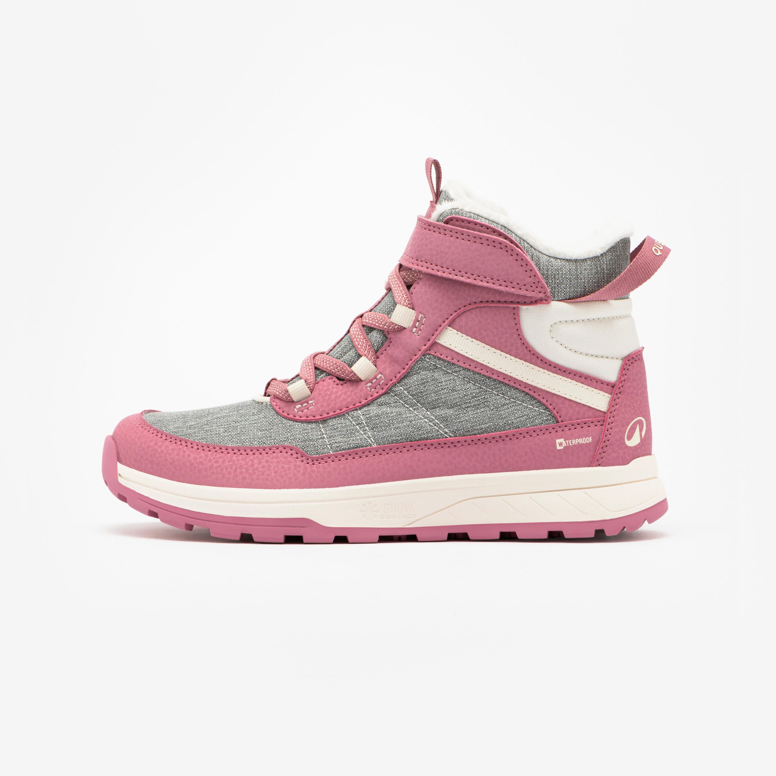 QUECHUA Winterschuhe Kinder Gr. 24–38 Synthetik Winterwandern warm - SH500 rosa
