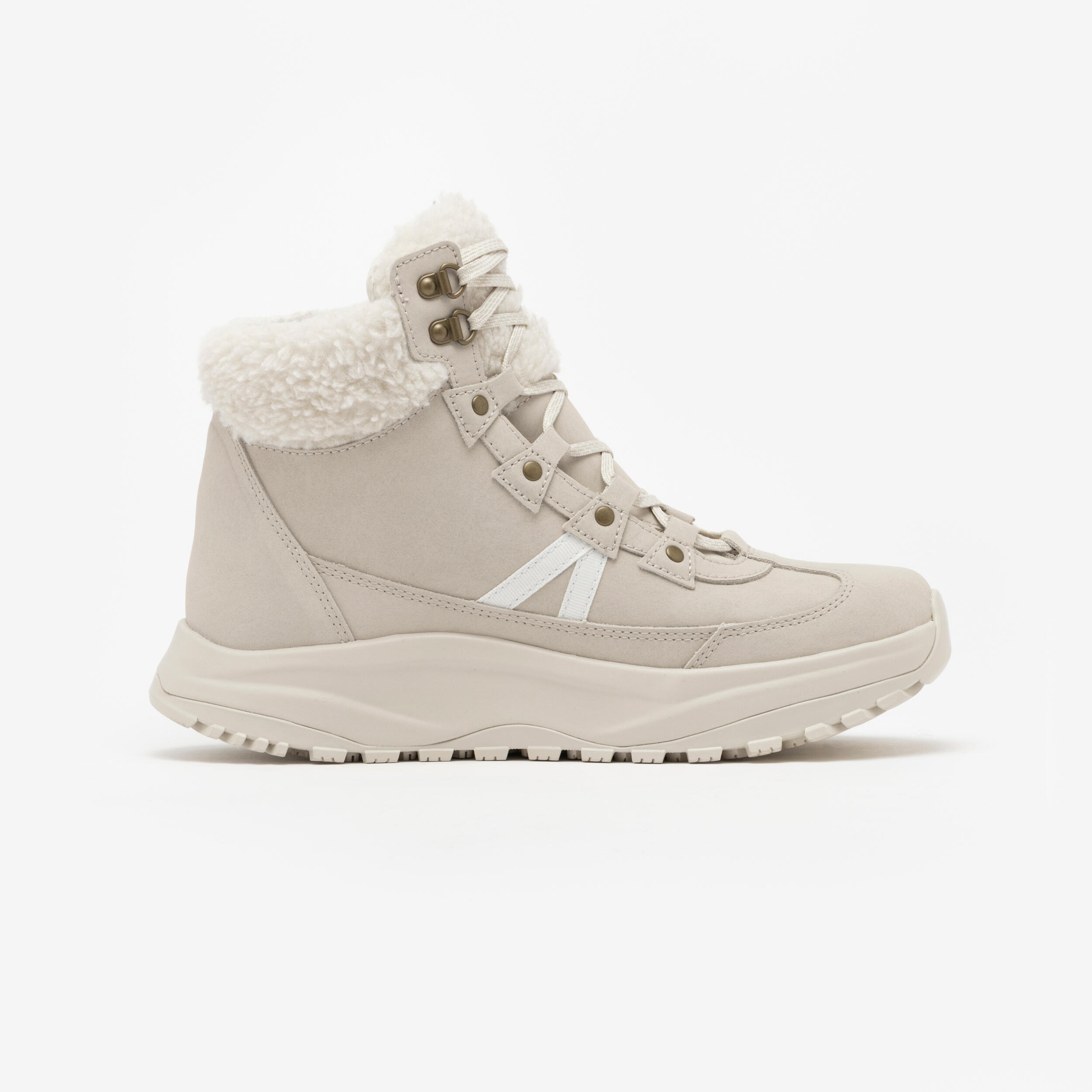 Women’s Waterproof Leather Winter Boots, NH 500 Mid - QUECHUA