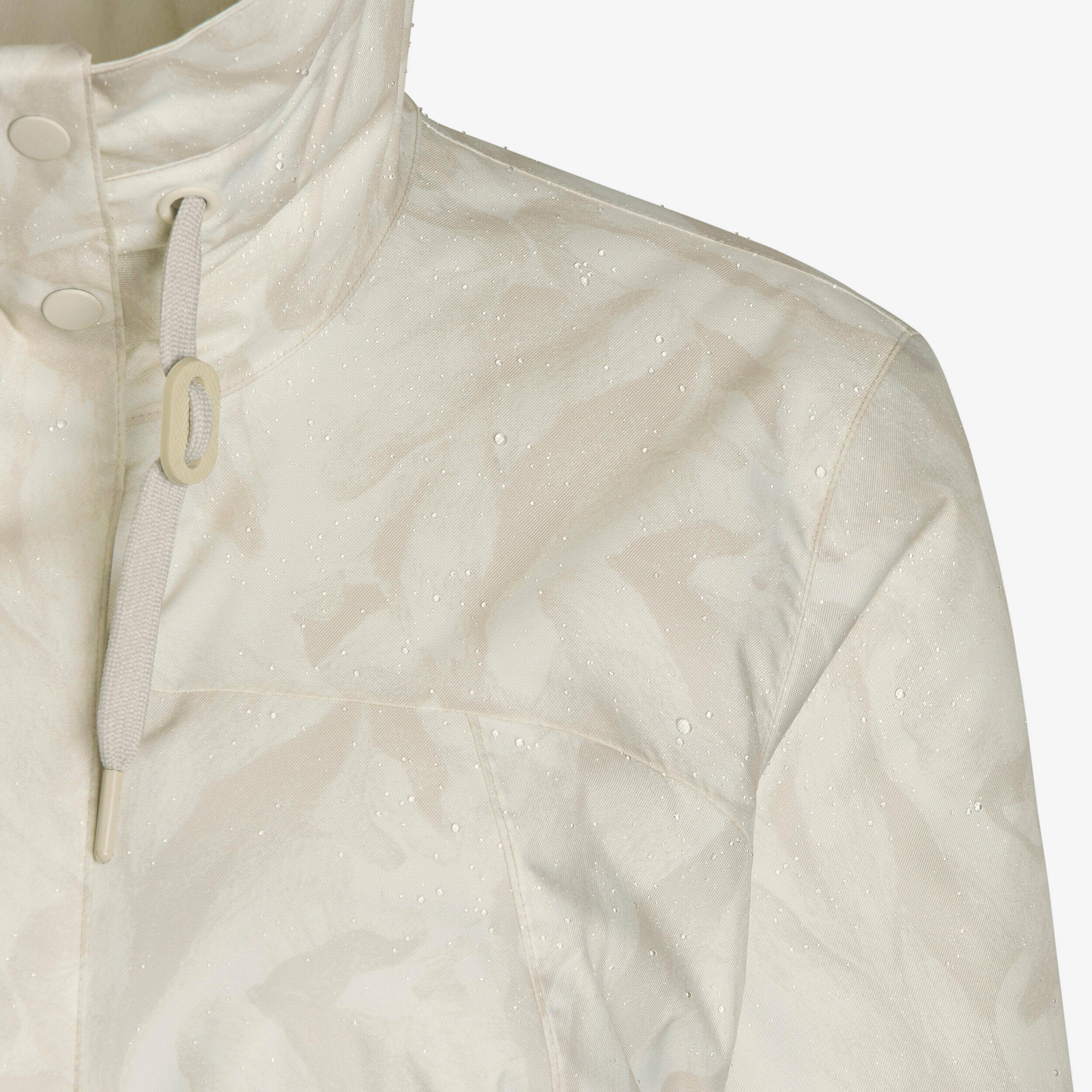 Women’s waterproof hiking jacket -10°C NH500 - Beige -  5