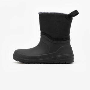 Botas de senderismo cálidas impermeables niños 24 a 38, SH100 negro