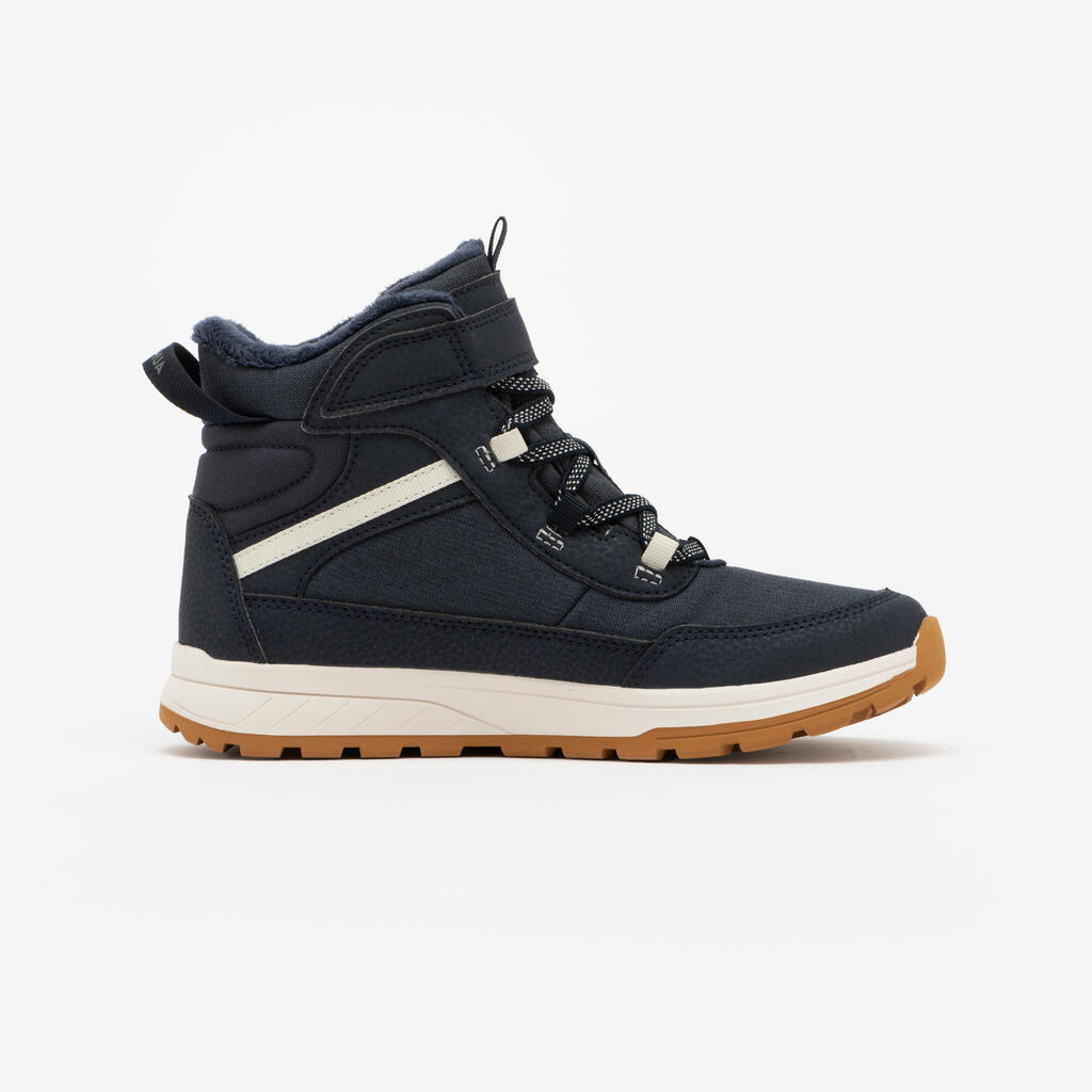 Kids’ Snowboots, UK Jnr size 7-5, SH500 SYNTH WARM - Blue