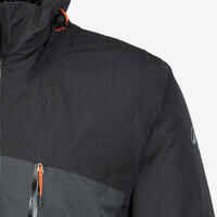 Men’s 3in1 waterproof hiking jacket -10°C, MH500 Mountain - Grey