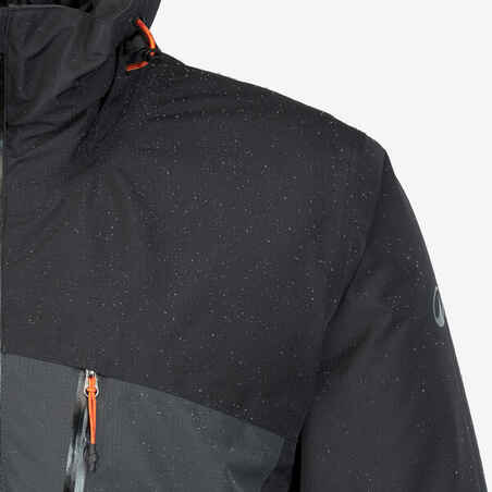 Men’s 3in1 waterproof hiking jacket -10°C, MH500 Mountain - Grey