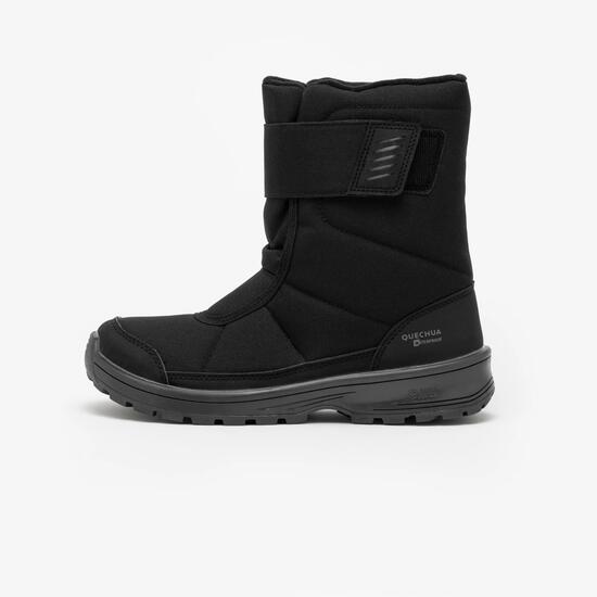 Bottes de neige chaudes et imperméables enfant du 24 au 38, SH100 scratch noir