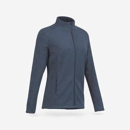 Fleecejacke Damen Reißverschluss Wandern - MH500 rot