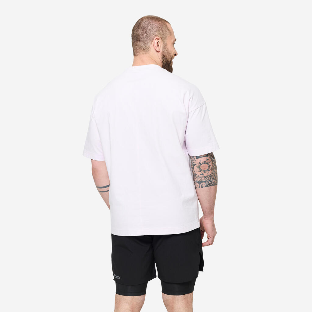 Men's Loose-Fit Fitness T-Shirt - Purple