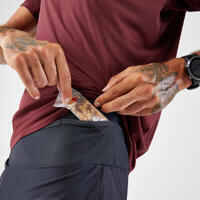 Men's Trail Running Long-Distance Shorts 2in1-KIPRUN Run Ultra 900-Grey