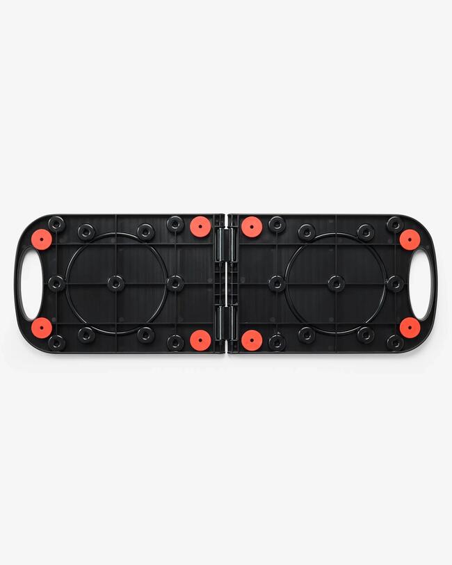 Ein Push-up Board klappbar.