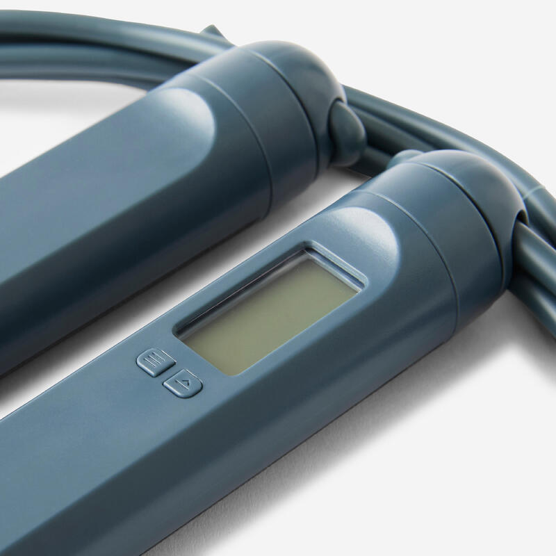 Coardă de sărit 800 cu contorizator Fitness Cardio Gri deschis