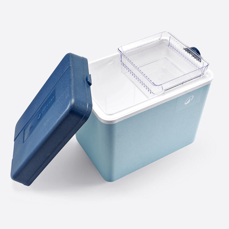 Glacière 500 rigide 32 litres pour le camping, isotherme et bac compartimentage