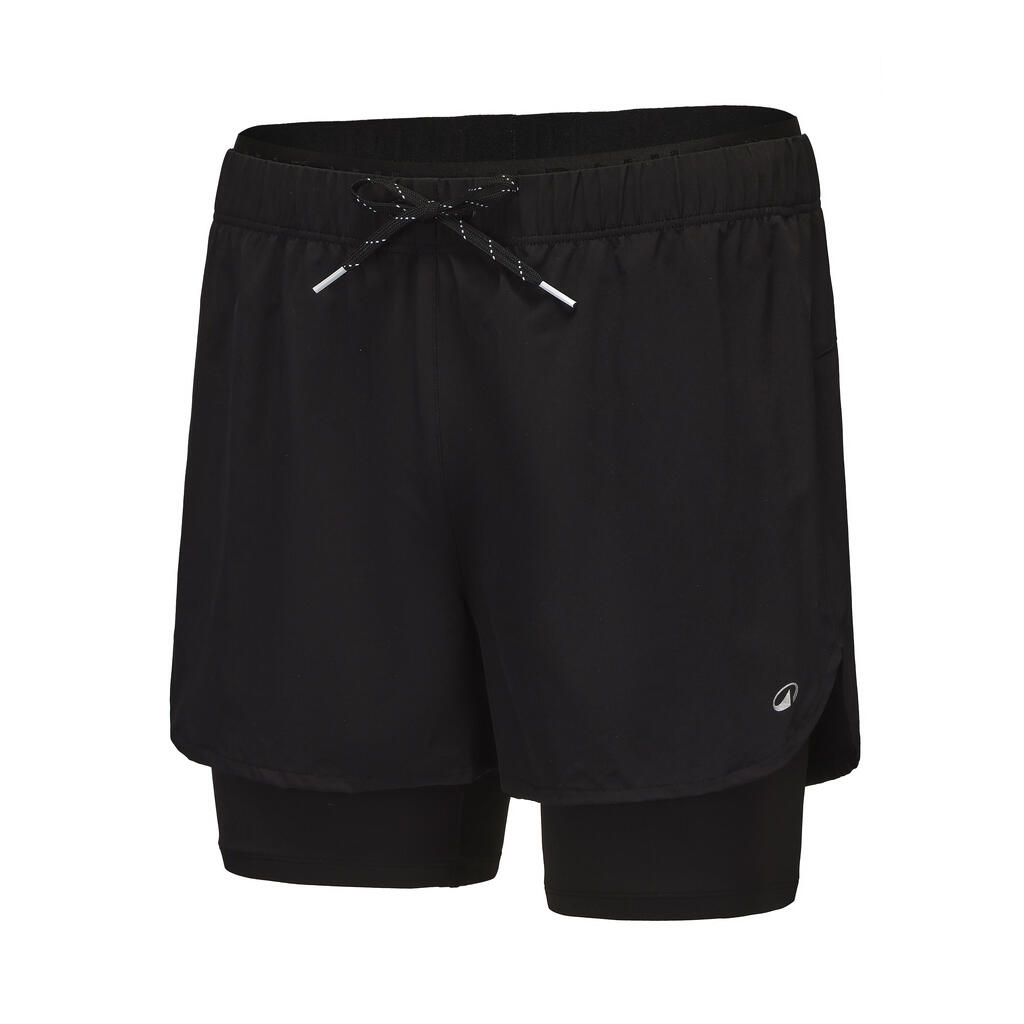 Boxer de natation homme double épaisseur - 100 PLUS NOIR