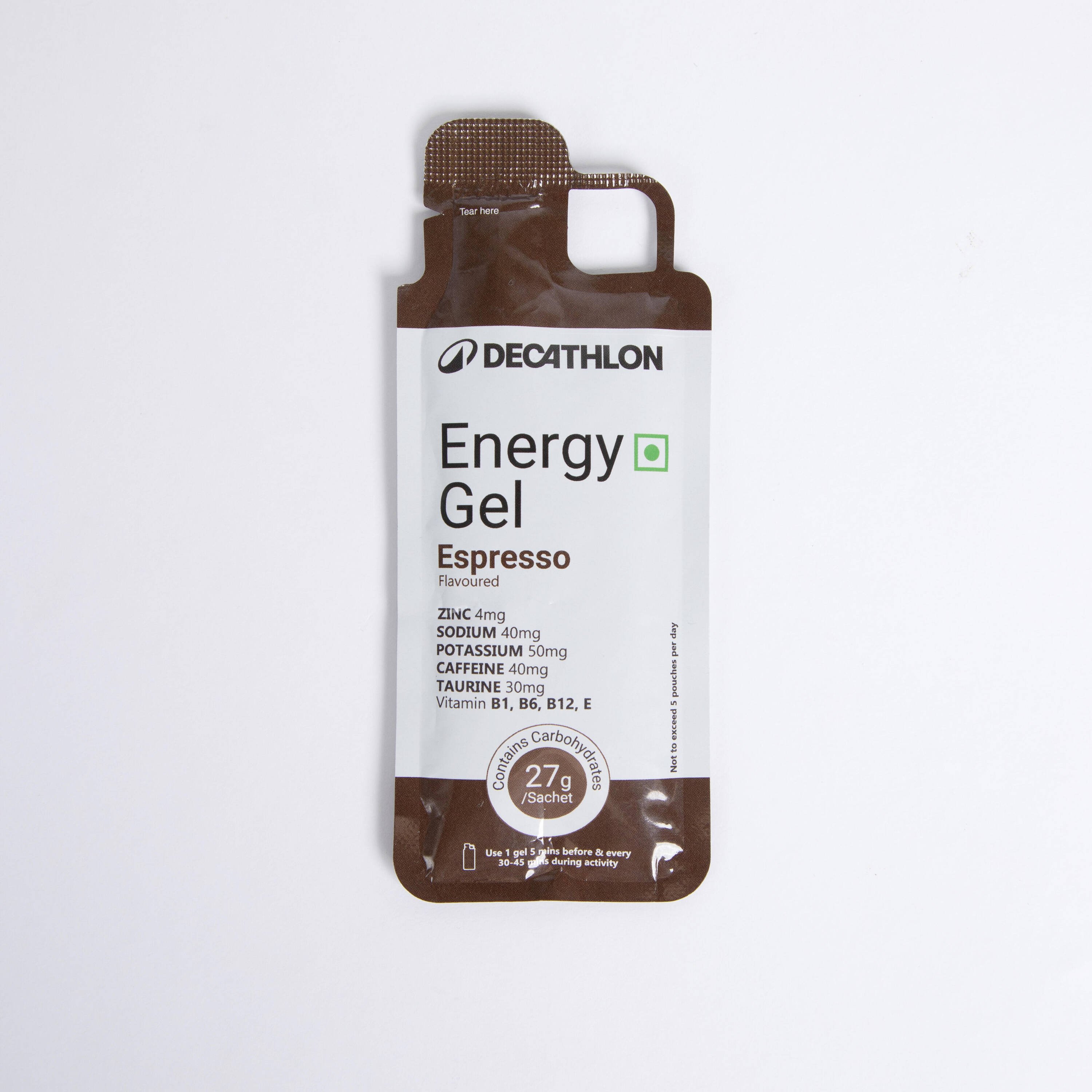 Energy Gel for Sports with 27g Carbohydrates - Espresso Flavored -  5