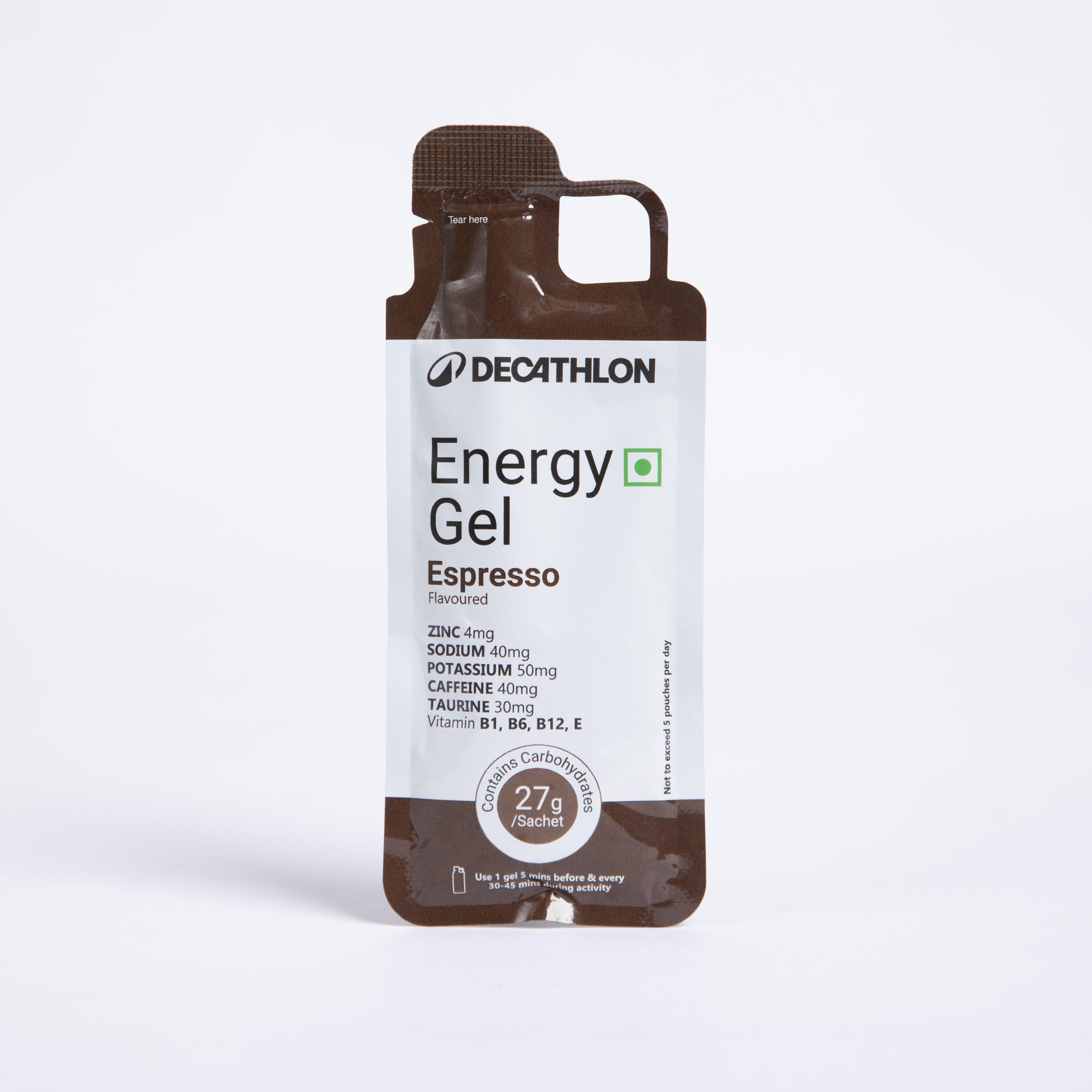 Energy Gel for Sports with 27g Carbohydrates - Espresso Flavored