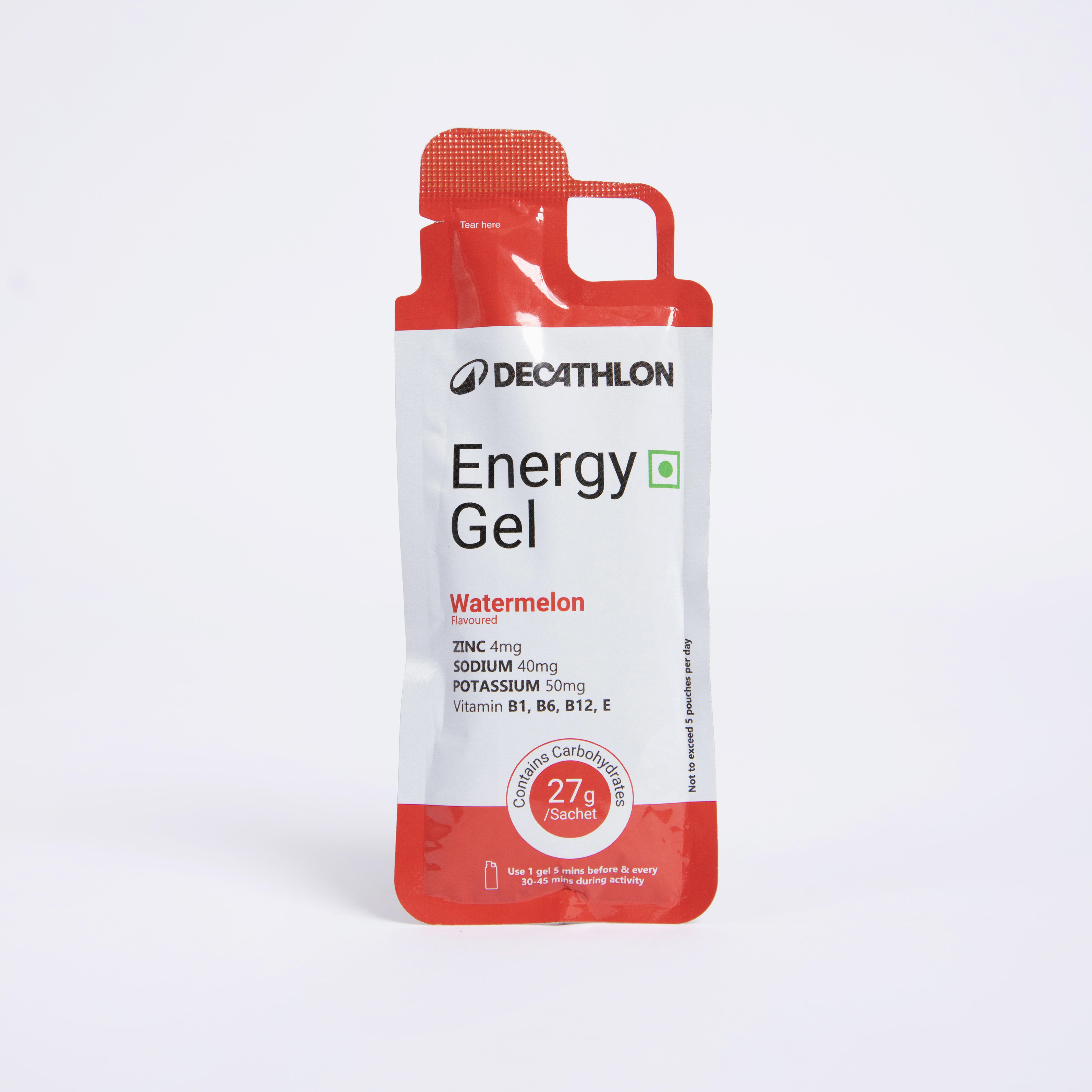 Energy Gel for Sports with 27g Carbohydrates - Watermelon Flavored