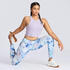 Women's High-Waisted Fitness Cardio Leggings - Print
