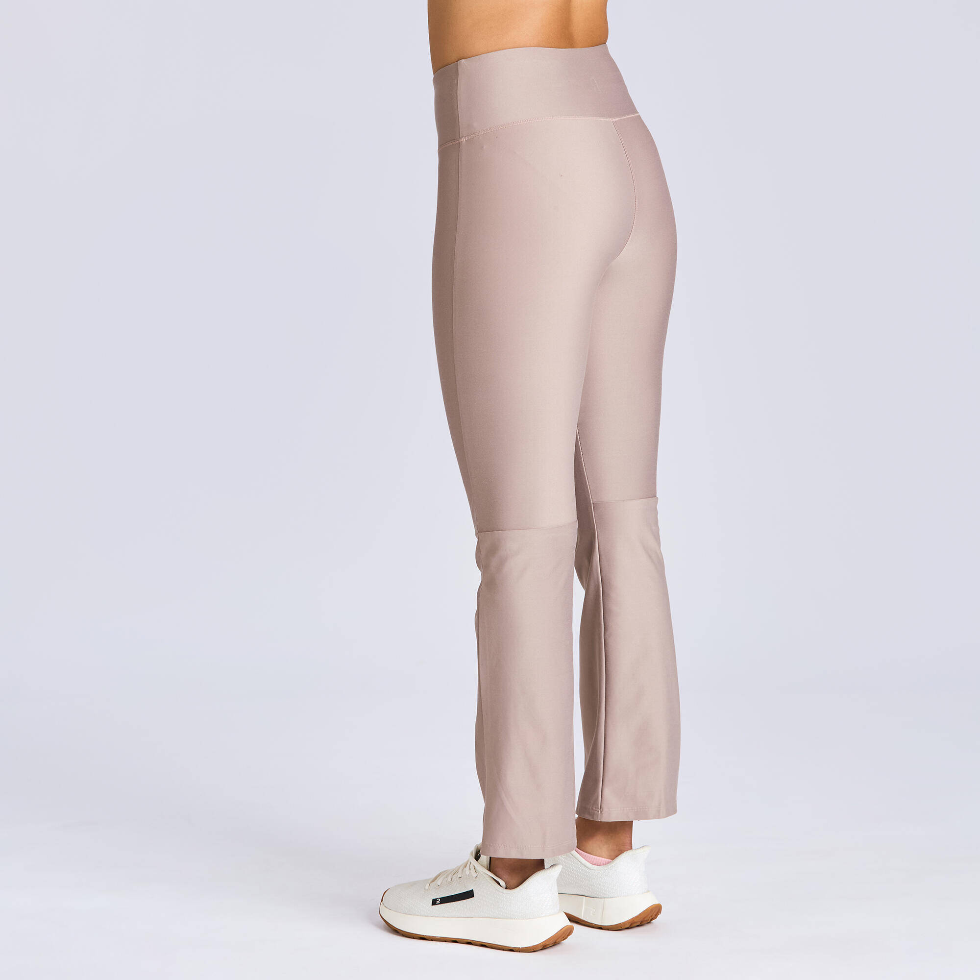 Women's Straight Leg Fitness Leggings - Frosted Brown -  2