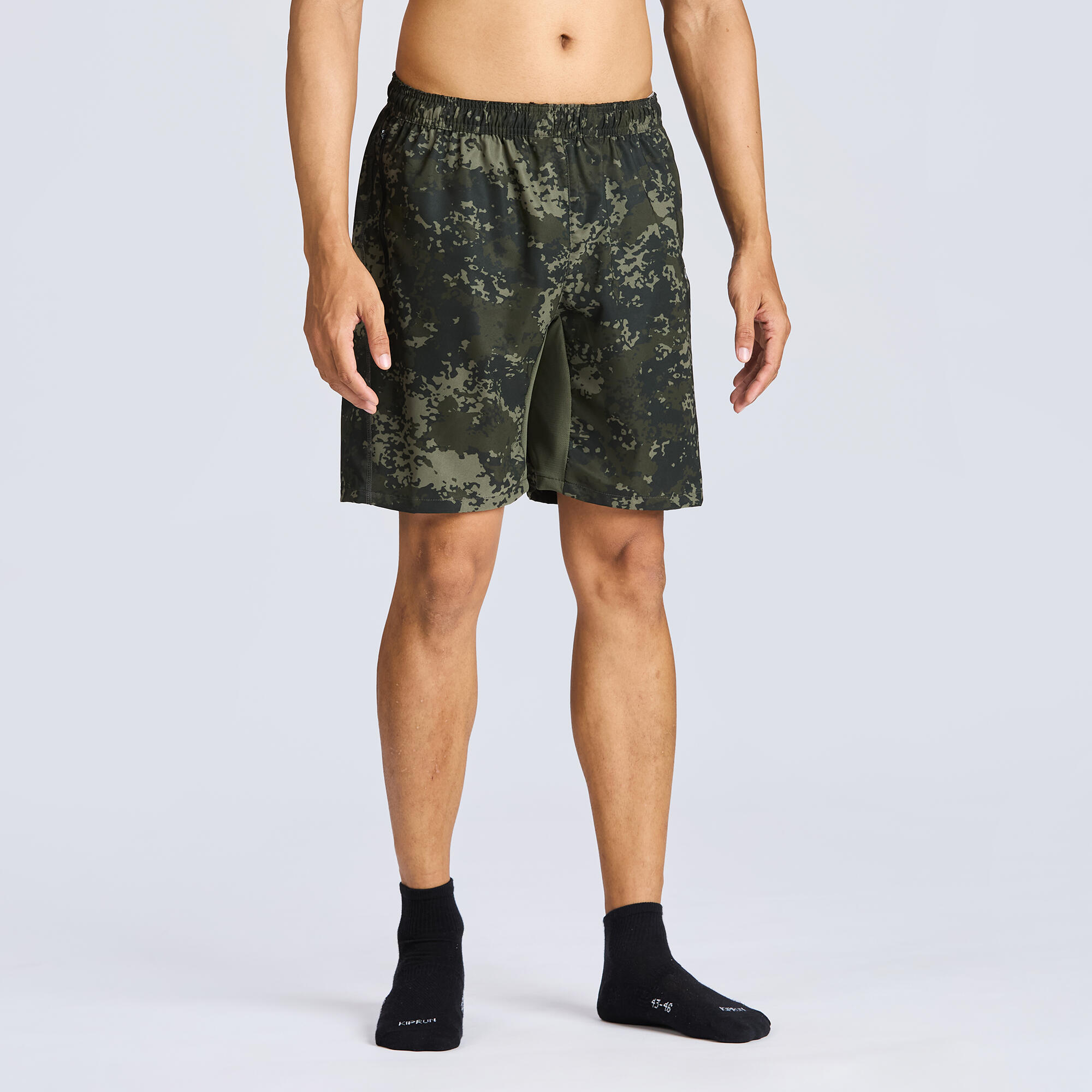 domyos Men's Gym Seamless Regular Shorts 500 - Khaki-picture-36