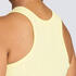 Women's Cropped Fitness Tank Top 520 - Pastel Yellow