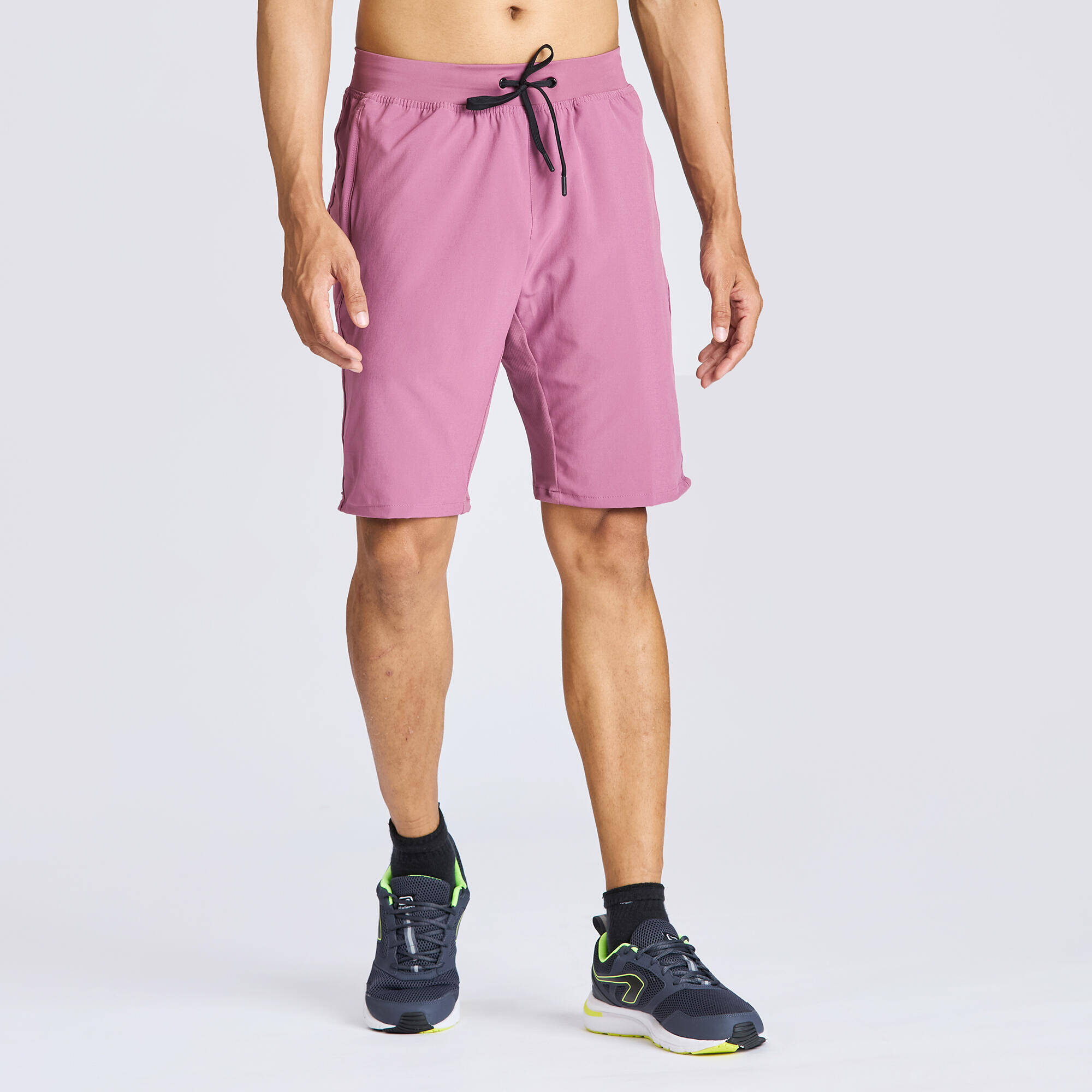 Men Fitness Cardio Training Shorts, Quick Dry, Regular Fit, 500 - Old Purple