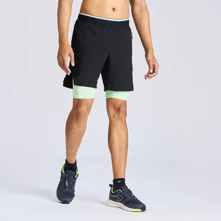 Men's Breathable Lightweight Cross Training Performance Shorts - Smoked Black