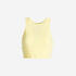 Women's Cropped Fitness Tank Top 520 - Pastel Yellow