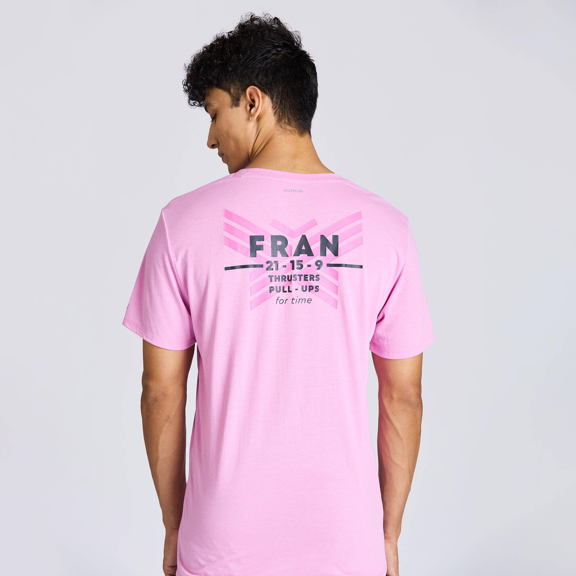 Men's Slim-Fit Breathable Cross Training T-Shirt - Magnolia Pink -  4