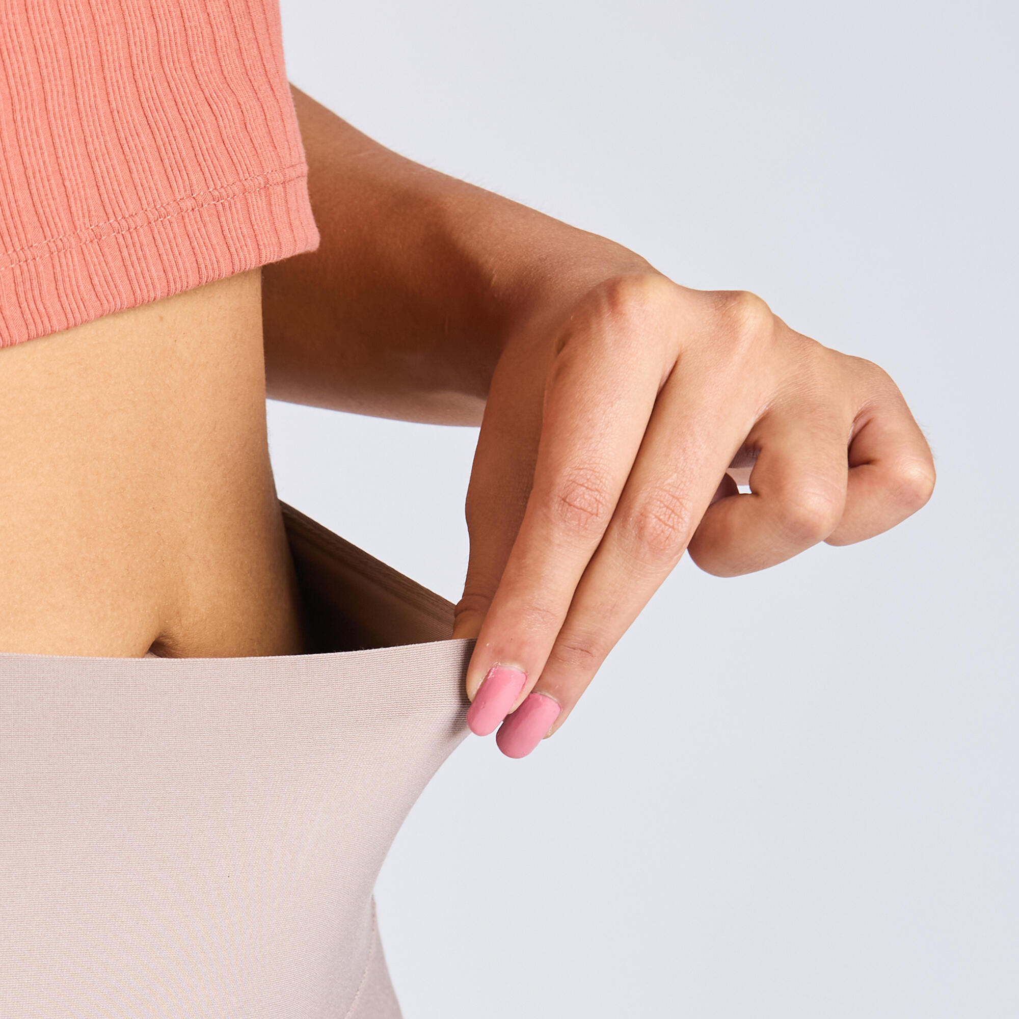 Women Gym Trackpants, Flared and Stretchable, Quick Dry, Opaque Fabric - Brown