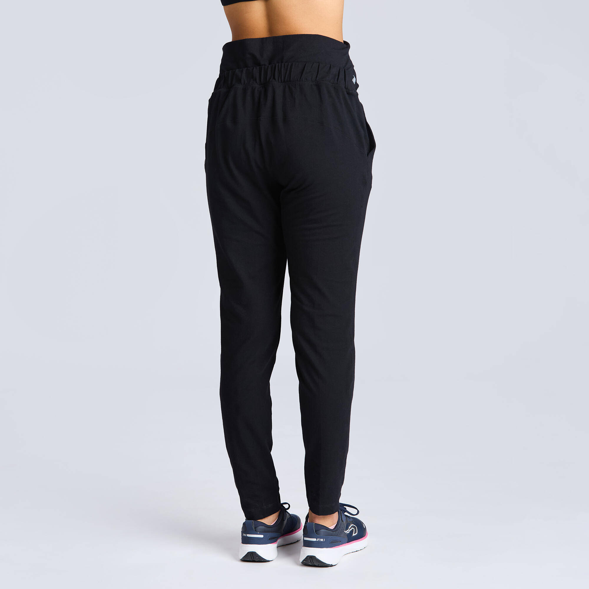 Dynamic Yoga Maternity Leggings 500 - Graphite Black -  4