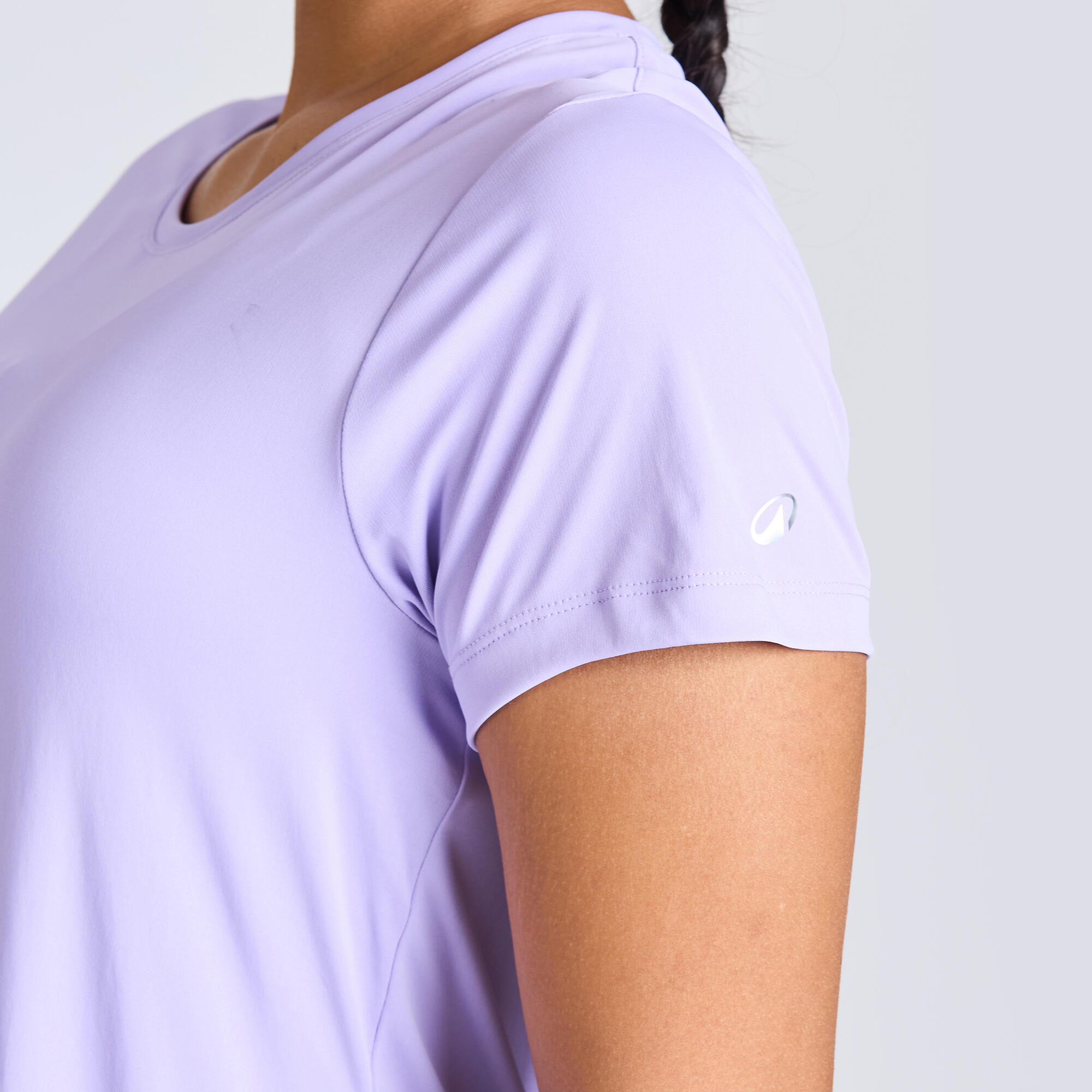 Women's Crew Neck Fitness T-Shirt 120 - Lavender Purple