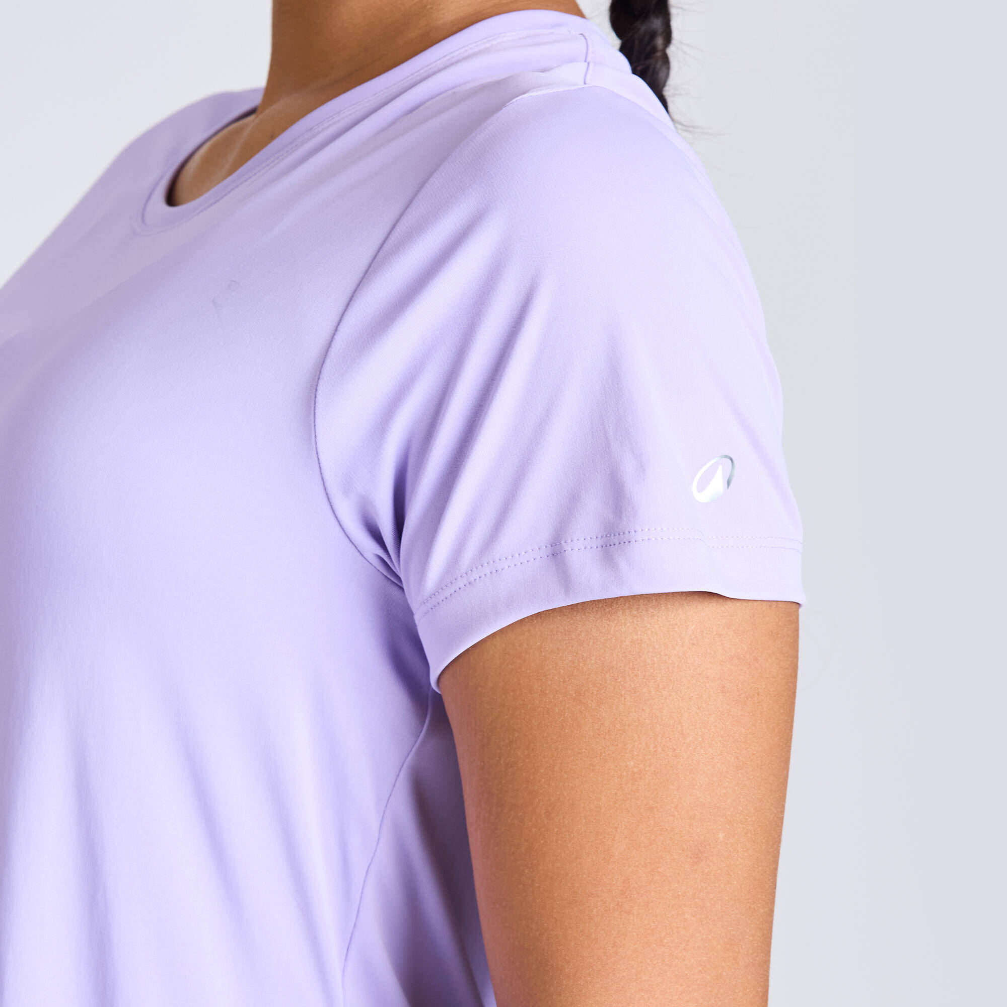 Women's Crew Neck Fitness T-Shirt 120 - Lavender Purple -  4