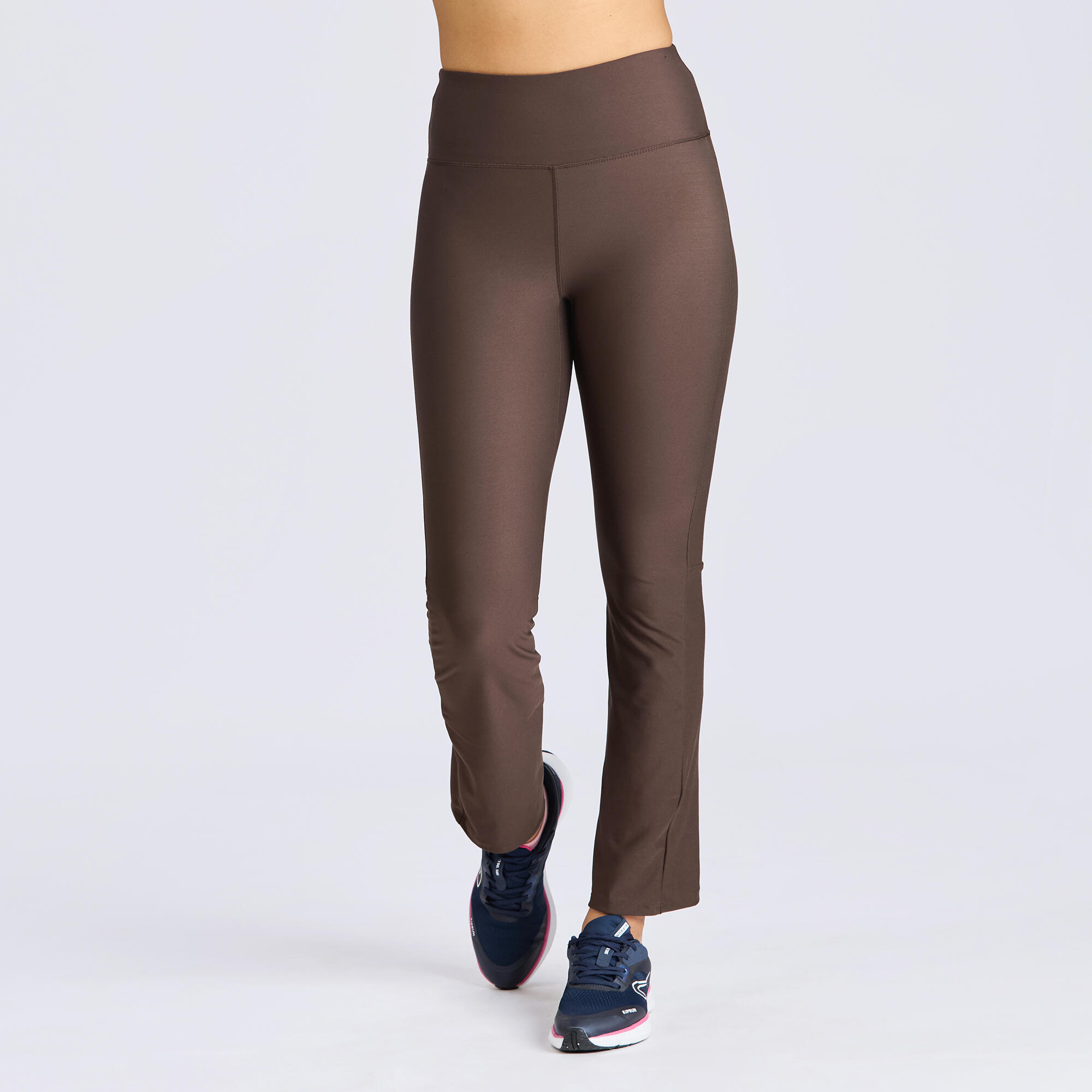 Women's Straight Leg Fitness Leggings - Ebony Brown