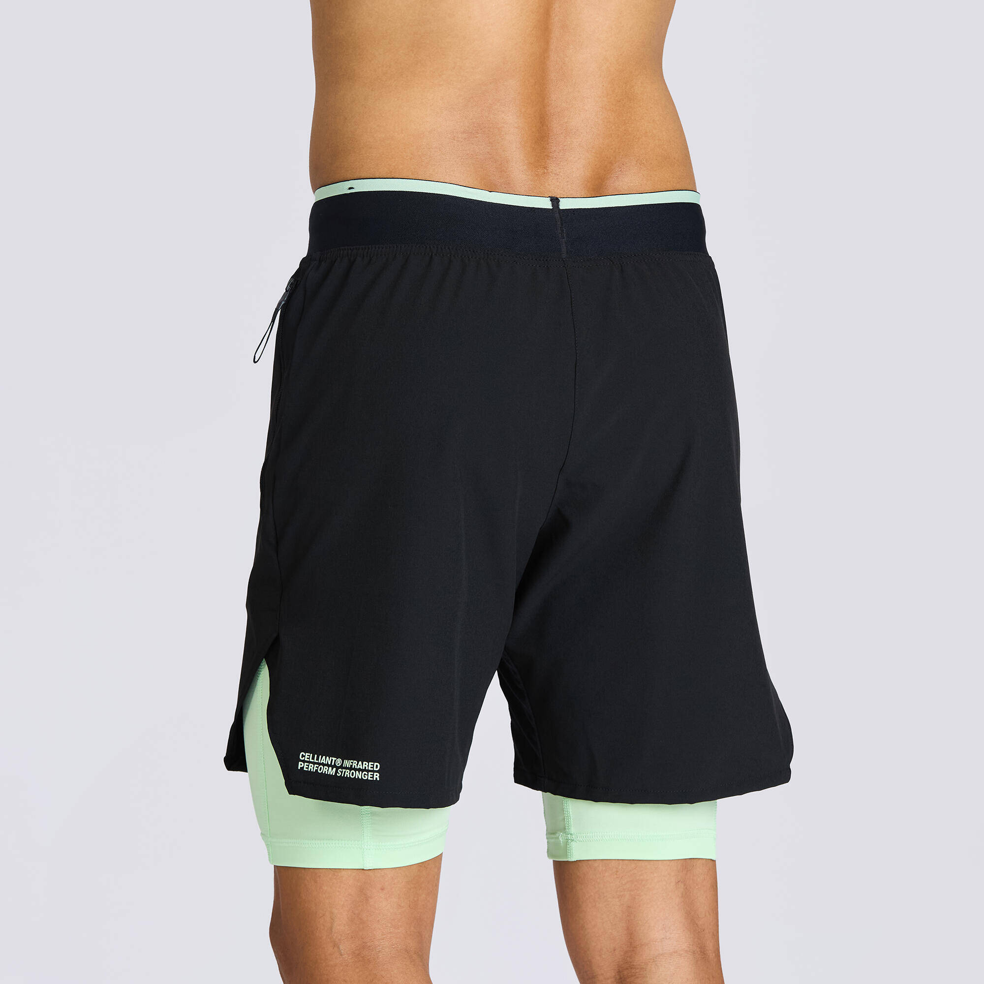 Men's Breathable Lightweight Cross Training Performance Shorts - Smoked Black -  4