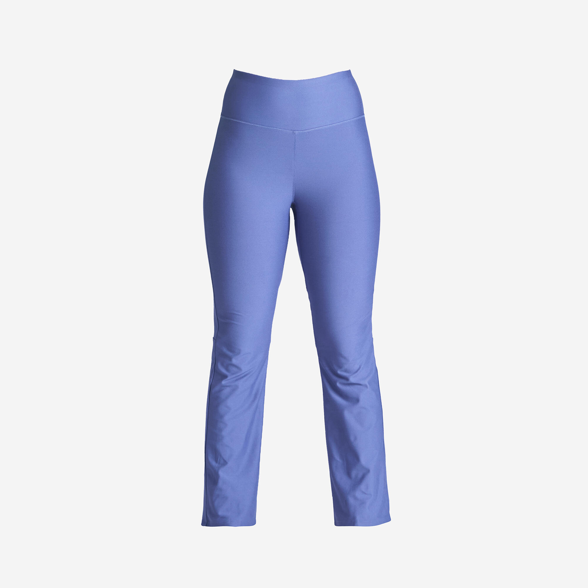 Women Gym Trackpants, Flared and Stretchable, Quick Dry, Opaque Fabric - Blue