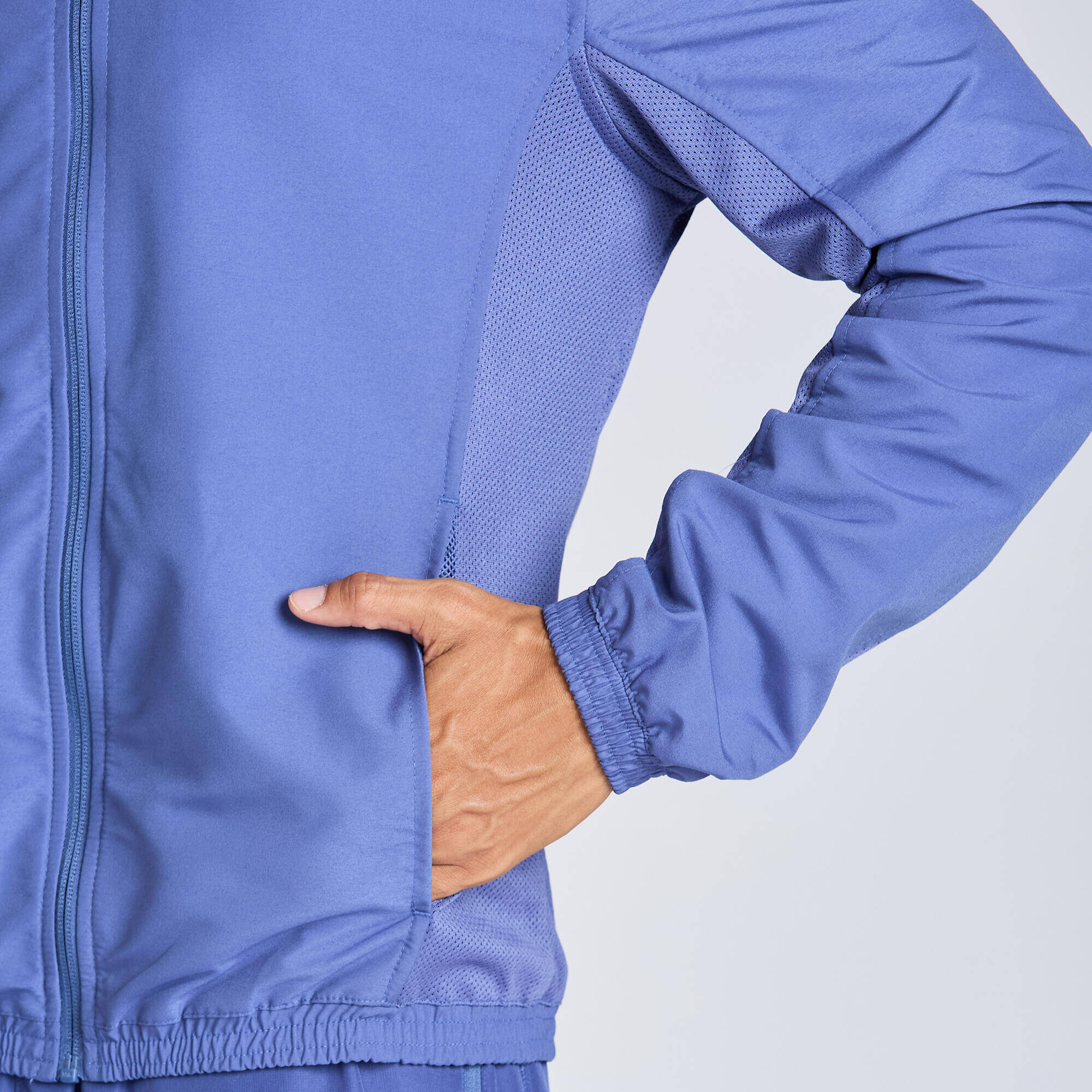 Men Fitness Tracksuit Jacket with Moisture Management FJA 100 - Comet Blue -  5