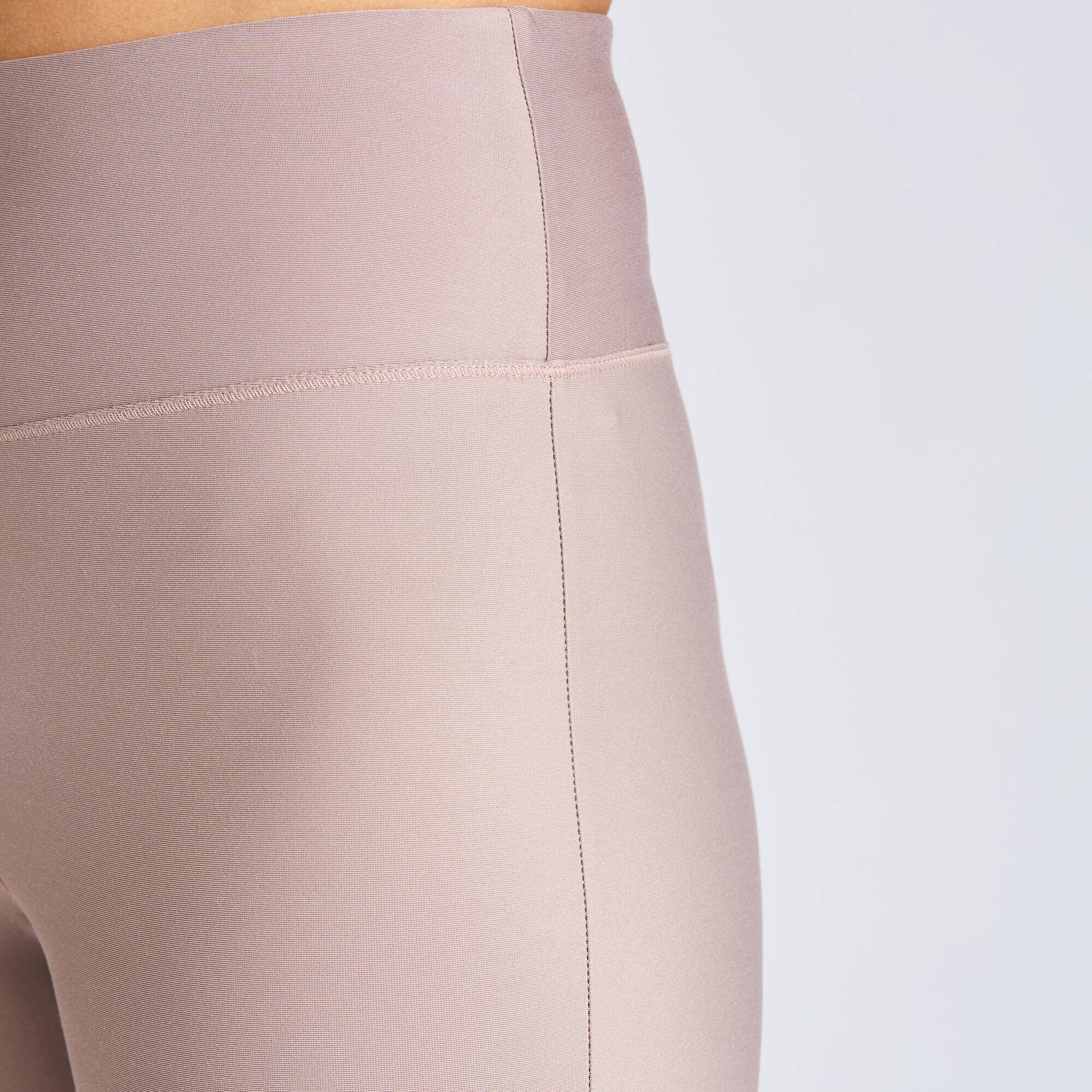 Women's Straight Leg Fitness Leggings - Frosted Brown -  4