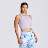 Women's Cropped Fitness Tank Top 520 - Smoky Purple