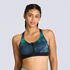 Women's High Support Zipped Sports Bra with Cups - Multicolor