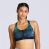 Women's High Support Zipped Sports Bra with Cups - Multicolor