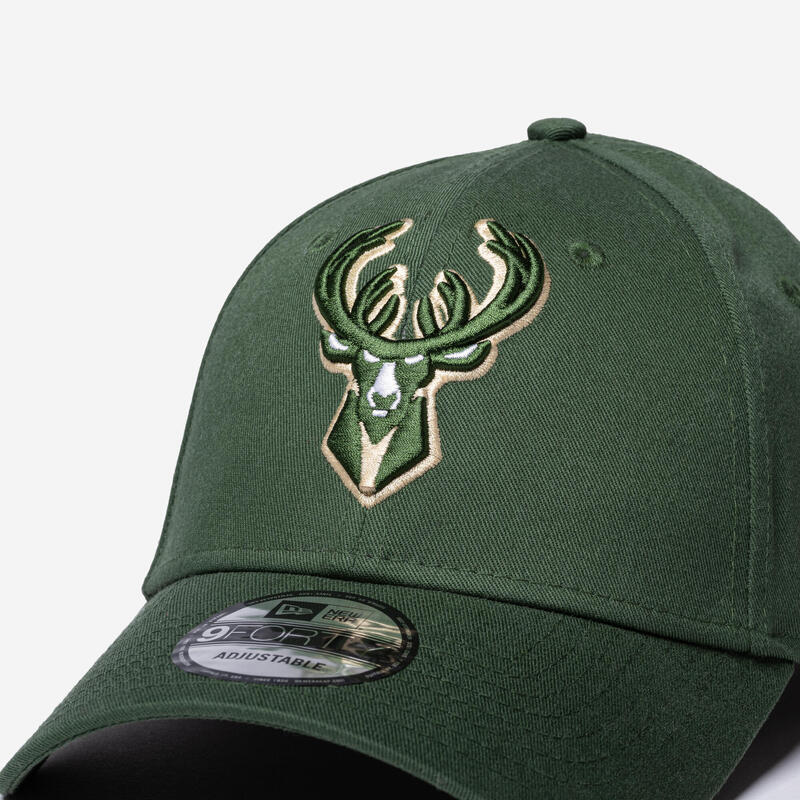 Casquette basketball NBA Adulte - New Era - Milwaukee Bucks vert