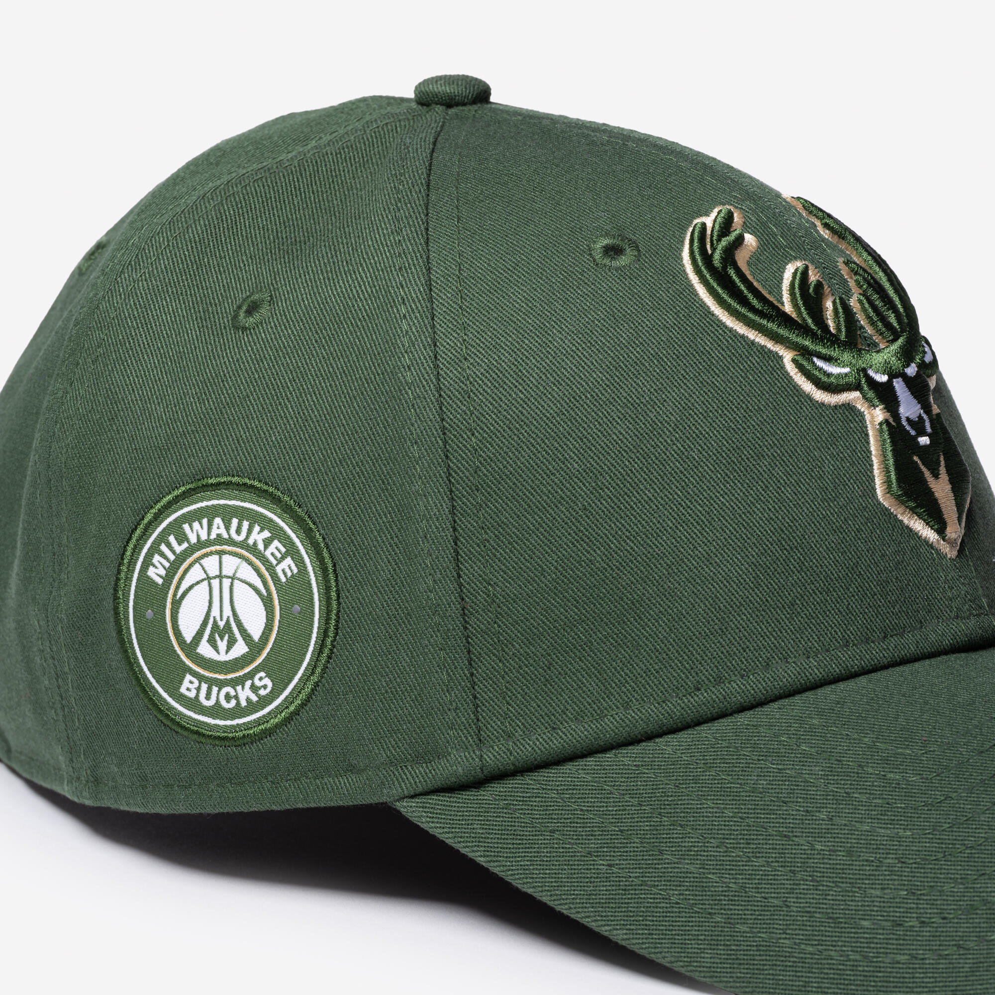Gorra baloncesto NBA Adulto - New Era - Milwaukee Bucks verde 3/5