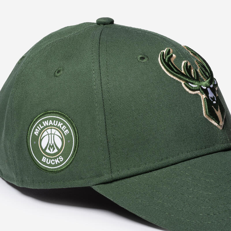 Casquette basketball NBA Adulte - New Era - Milwaukee Bucks vert