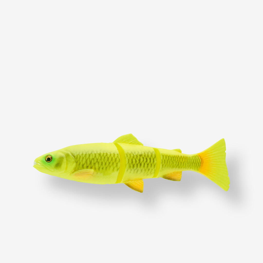 Rumena umetna mehka vaba v obliki postrvi 4D LINETHRU TROUT (20 cm)