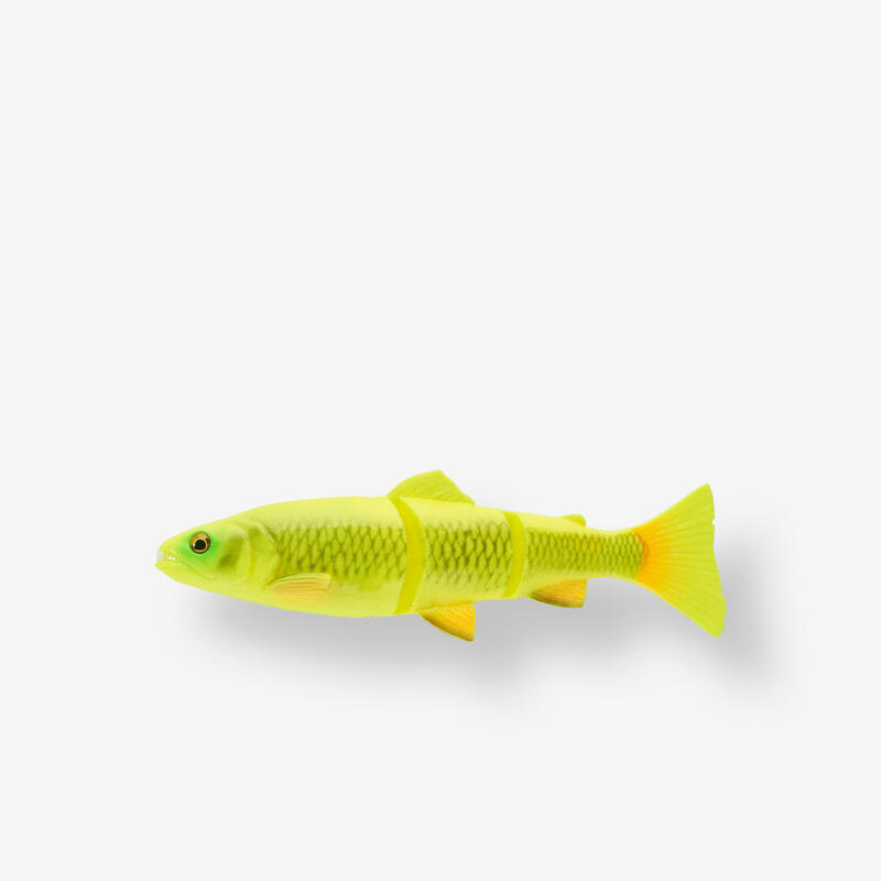 Leurre Swimbait Souple 4D LINE THRU TROUT 15cm Yellow Chartreuse Exclu Decathlon
