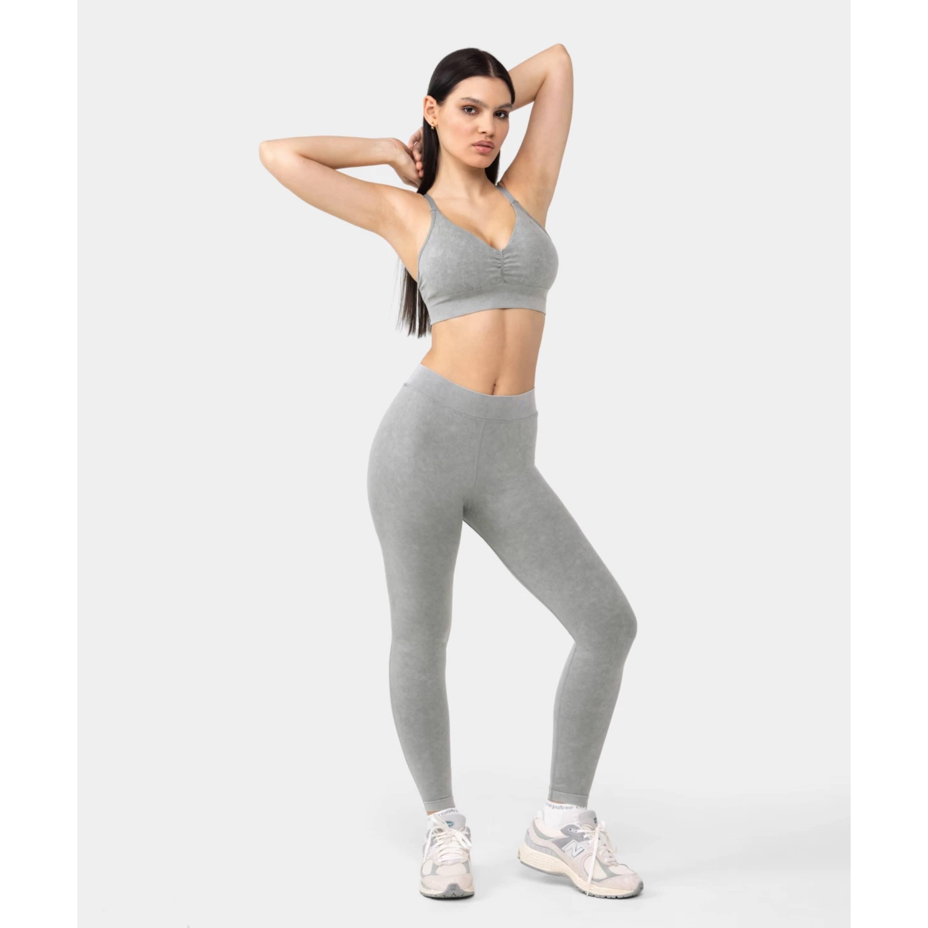 Legginsy Carpatree Marble Story bezszwowe zielone 4/5